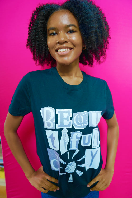 "Beautiful Day" tee - Collage